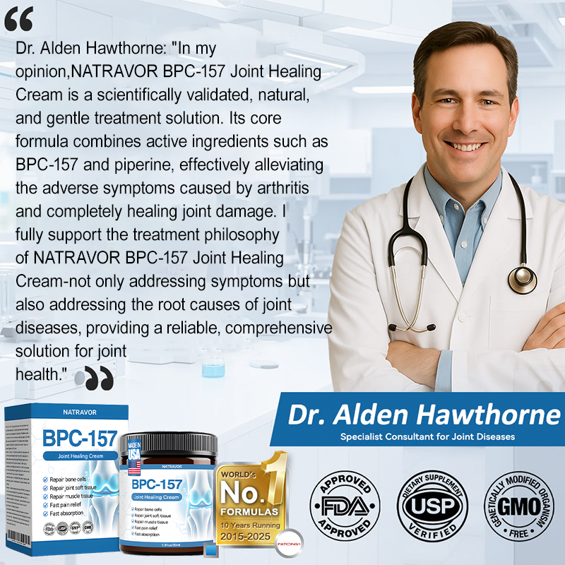 Official store 👩‍⚕️🥇| NATRAVOR® BPC-157 Joint Healing Cream🏃‍Treats Arthritis,Neuropathy,Rheumatism,Sports Injuries&More👍