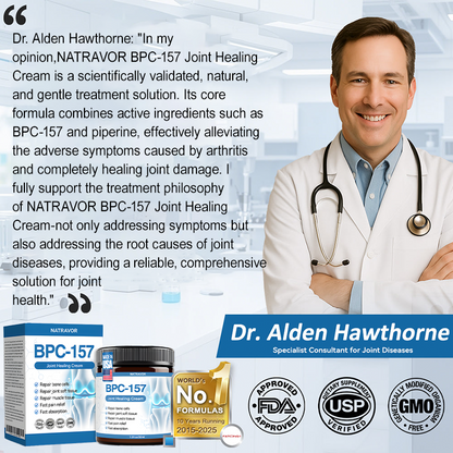 Official store 👩‍⚕️🥇| NATRAVOR® BPC-157 Joint Healing Cream🏃‍Treats Arthritis,Neuropathy,Rheumatism,Sports Injuries&More👍