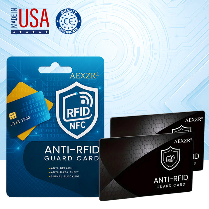 🏆Official Store |AEXZR® Anti-RFID Guard Card🌟 Protect Your Credit Cards from Digital Theft