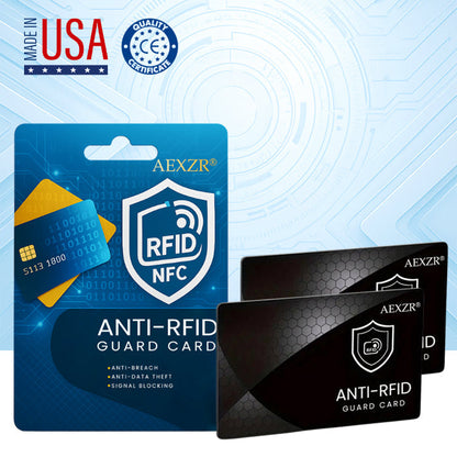 🏆Official Store |AEXZR® Anti-RFID Guard Card🌟 Protect Your Credit Cards from Digital Theft