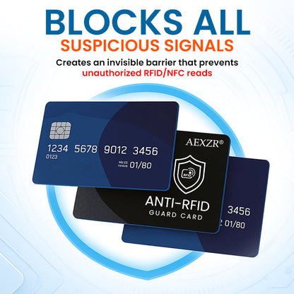 🏆Official Store |AEXZR® Anti-RFID Guard Card🌟 Protect Your Credit Cards from Digital Theft
